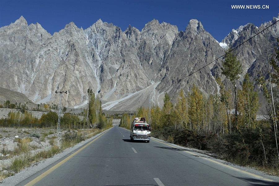 View of Karakoram Highway, only land route linking Pakistan with China - Xinhua | English.news.cn